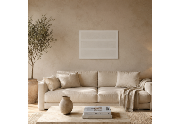 Terra Modern Dokulu Tablo Krem 50×70 cm